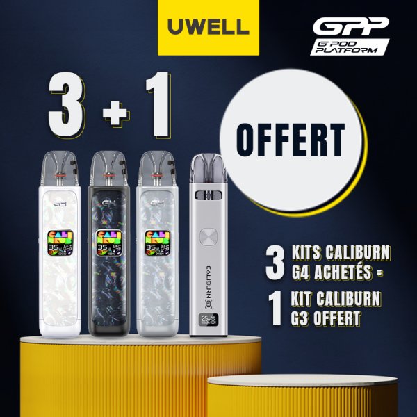 [Offre] 3+1 Pack Pod Caliburn G4/G3 - Uwell
