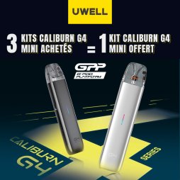 [Offre] 3+1 Pack Pod Caliburn G4 Mini - Uwell