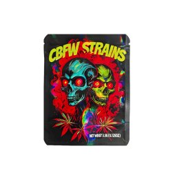 Pochette à Fermeture Pression Zombie & Skull 12.5x9.5cm