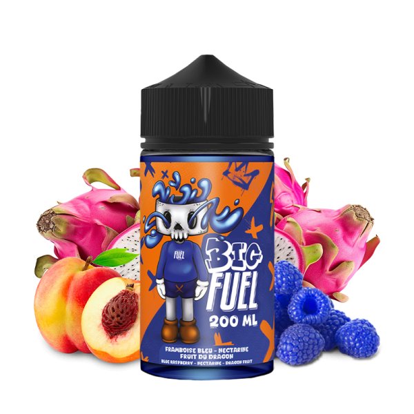 Framboise bleue Nectarine Fruit du Dragon 0mg 200ml - Big Fuel by Maison Fuel