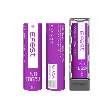 Rechargeable Battery 18650 3000mAh 35A 3.7 (2pcs) - Efest
