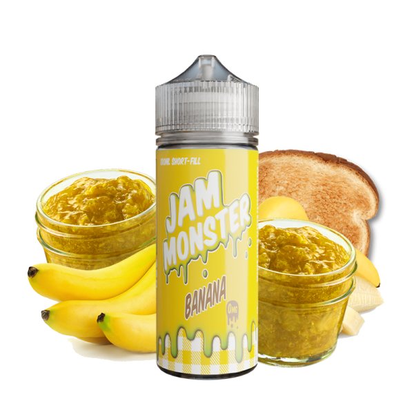 Banana 0mg 100ml - Jam Monster by Monster Vape Labs