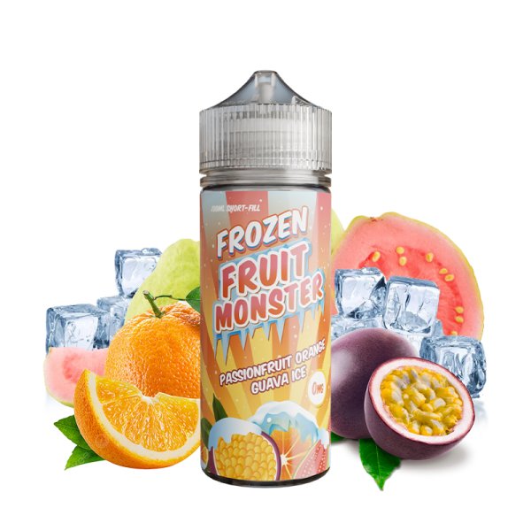 Passionfruit Orange Guava Ice 0mg 100ml - Frozen Fruit Monster by Monster Vape Labs
