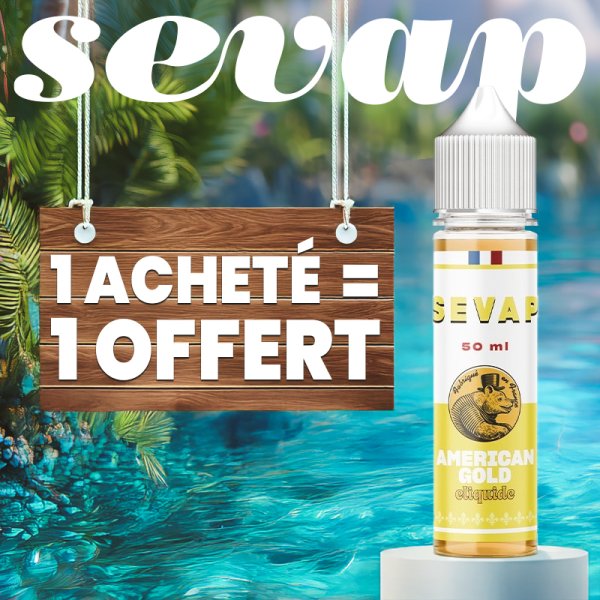 [Offer] 1+1 American Gold 0mg 50ml - Sevap