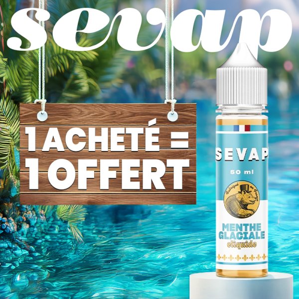 [Offre] 1+1 Menthe Glaciale 0mg 50ml - Sevap