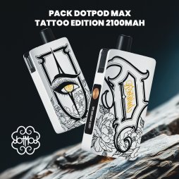 Pack DotPod Max Tattoo Edition 2100mAh - Dotmod