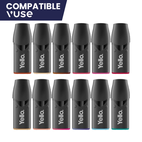 [Sample] Pre-Filled Cartridges Yello (Random Flavor) 20mg 2ml (2pcs) - Yello.