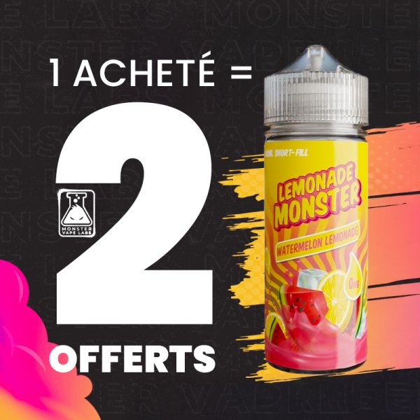 [Offer] 1+2 Watermelon Lemonade 0mg 100ml - Lemonade Monster by Monster Vape Labs