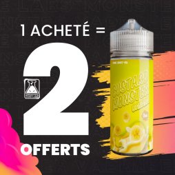 [Offer] 1+2 Banana Custard 0mg 100ml - Custard Monster by Monster Vape Labs