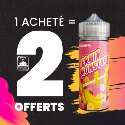 [Offer] 1+2 Strawberry Banana 0mg 100ml - Fruit Monster by Monster Vape Labs