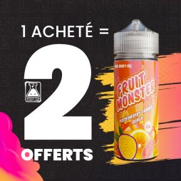 [Offer] 1+2 Passionfruit Orange Guava 0mg 100ml - Fruit Monster by Monster Vape Labs