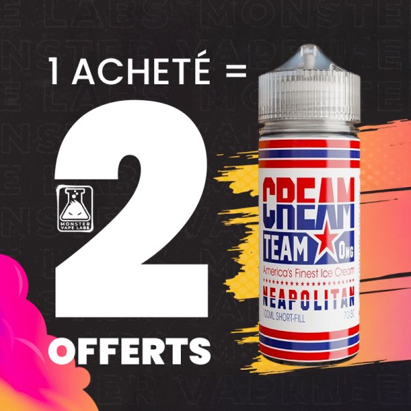 [Offer] 1+2 Neapolitan 0mg 100ml - The Cream Team by Monster Vape Labs