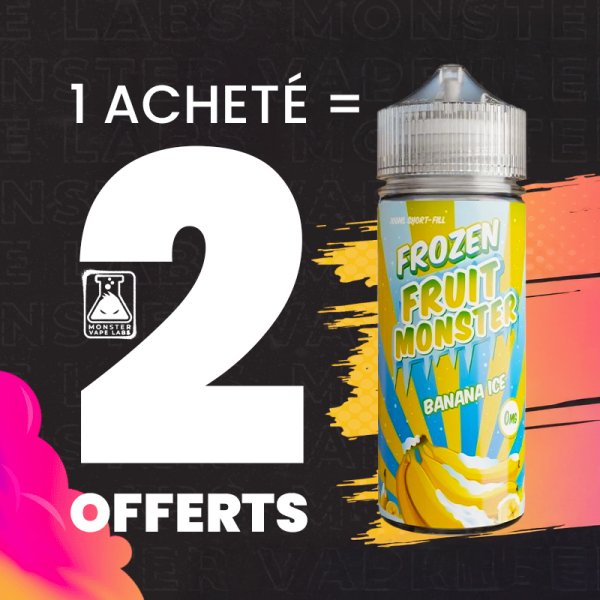 [Offer] 1+2 Banana Ice 0mg 100ml - Frozen Fruit Monster by Monster Vape Labs