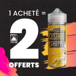 [Offer] 1+2 Butterscotch 0mg 100ml - Custard Shoppe by Monster Vape Labs