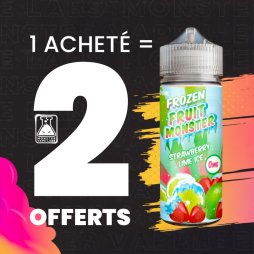 [Offer] 1+2 Strawberry Lime Ice 0mg 100ml - Frozen Fruit Monster by Monster Vape Labs