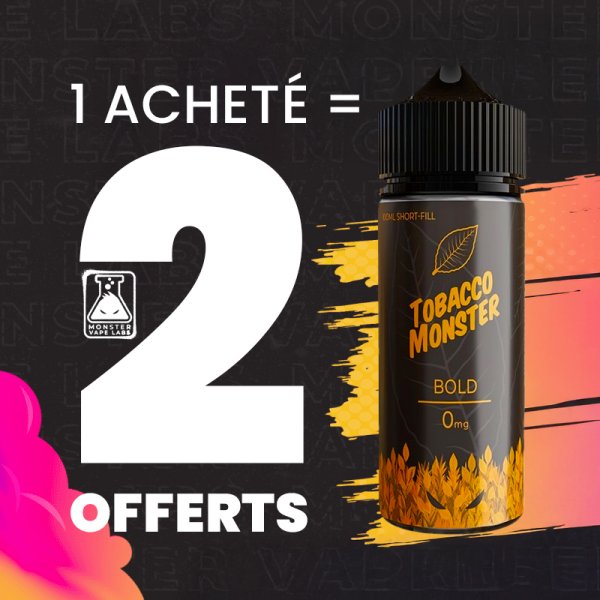[Offer] 1+2 Bold 0mg 100ml - Tobacco Monster by Monster Vape Labs