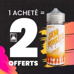 [Offer] 1+2 Apricot 0mg 100ml - Jam Monster by Monster Vape Labs