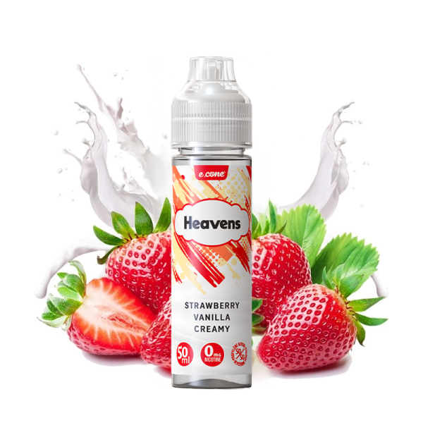 Creamy Strawberry 0mg 50ml - Heavens by Vape Maker