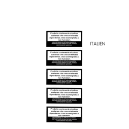 Petites Étiquettes d'Avertissement sur la Nicotine (5pcs)
