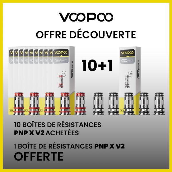 10+1 Résistances PnP X V2 0.15/0.2/0.3/0.45/0.6Ω (5pcs) - Voopoo [Offre]