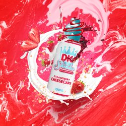Strawberry Cheesecake 0mg 100ml - DK N' Shake by Donut King
