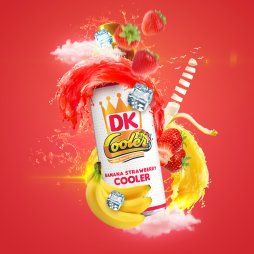 Banana Strawberry 0mg 100ml - DK Cooler by Donut King