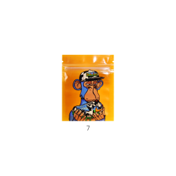 Monkey Snap-Closing Pouch (100pcs) 7x9cm