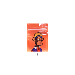 Monkey Snap-Closing Pouch (100pcs) 7x9cm