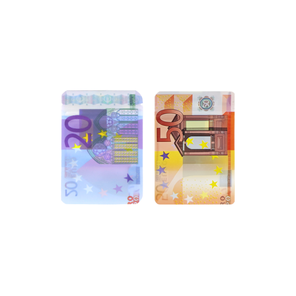 Euro Snap-Closing Pouch (100pcs) 7x10cm