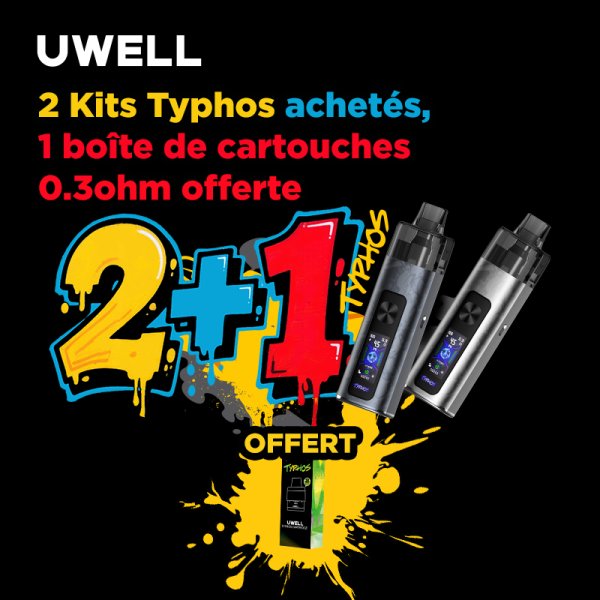 [Offer] Buy 2 Typhos Packs, Get 1 Cartridges Pack For Free - Uwell