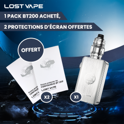 1 Pack BT200 acheté, 2 Protections d'Écran Offertes - Lost Vape [Offre]