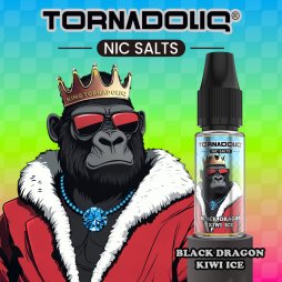 Black Dragon Kiwi Ice 10ml New Flavor - Tornadoliq