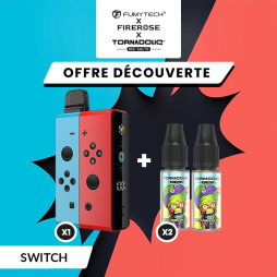 [Offre Découverte] Pack n°1 Klip's Switch + 2 E-liquides Tornadoliq - Fumytech & Firerose x Tornadoliq