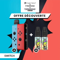 [Offre] Pack n°1 Klip's Switch + 2 E-liquides Tornadoliq - Fumytech & Firerose x Tornadoliq
