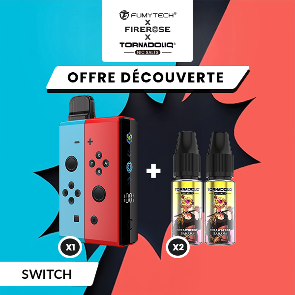 [Offer] Kit n°2 Klip's Switch + 2 Tornadoliq E-liquids - Fumytech & Firerose x Tornadoliq