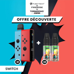 [Offre] Pack n°2 Klip's Switch + 2 E-liquides Tornadoliq - Fumytech & Firerose x Tornadoliq