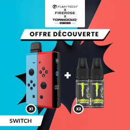 [Offre] Pack n°2 Klip's Switch + 2 E-liquides Tornadoliq - Fumytech & Firerose x Tornadoliq