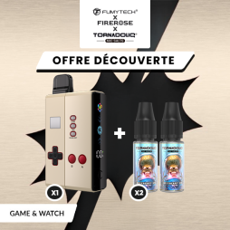 [Offer] Kit n°1 Klip's Game and Watch + 2 Tornadoliq E-liquids - Fumytech & Firerose x Tornadoliq