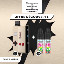 [Offer] Kit n°1 Klip's Game and Watch + 2 Tornadoliq E-liquids - Fumytech & Firerose x Tornadoliq