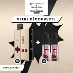 [Offer] Kit n°1 Klip's Game and Watch + 2 Tornadoliq E-liquids - Fumytech & Firerose x Tornadoliq