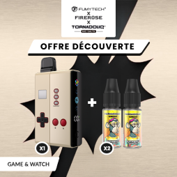 [Offer] Kit n°1 Klip's Game and Watch + 2 Tornadoliq E-liquids - Fumytech & Firerose x Tornadoliq