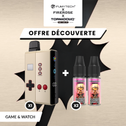 [Offre] Pack n°1 Klip's Game and Watch + 2 E-liquides Tornadoliq - Fumytech & Firerose x Tornadoliq