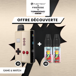 [Offre] Pack n°2 Klip's Game and Watch + 2 E-liquides Tornadoliq - Fumytech & Firerose x Tornadoliq