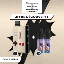 [Offre] Pack n°2 Klip's Game and Watch + 2 E-liquides Tornadoliq - Fumytech & Firerose x Tornadoliq