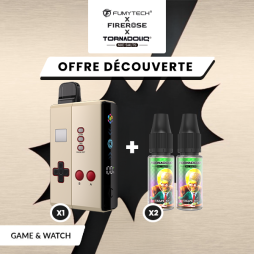 [Offre] Pack n°2 Klip's Game and Watch + 2 E-liquides Tornadoliq - Fumytech & Firerose x Tornadoliq