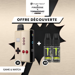 [Offre] Pack n°2 Klip's Game and Watch + 2 E-liquides Tornadoliq - Fumytech & Firerose x Tornadoliq