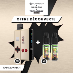 [Offre] Pack n°2 Klip's Game and Watch + 2 E-liquides Tornadoliq - Fumytech & Firerose x Tornadoliq
