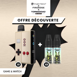 [Offre] Pack n°2 Klip's Game and Watch + 2 E-liquides Tornadoliq - Fumytech & Firerose x Tornadoliq