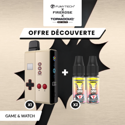 [Offre] Pack n°2 Klip's Game and Watch + 2 E-liquides Tornadoliq - Fumytech & Firerose x Tornadoliq
