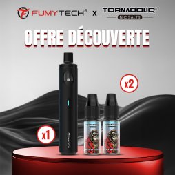 [Offre Découverte] 1 Pack Purely AIO Classic Edition + 2 E-liquides Tornadoliq - Fumytech x Tornadoliq